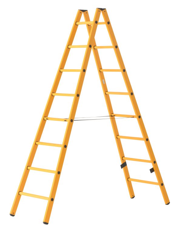 Hymer 3923 Kunststof dubbele ladder – tweezijdig beklimbaar - Afbeelding 2